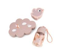 Done by Deer Set de Caja almuerzo con botella Playground Rosa
