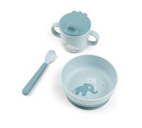 Done by Deer™ Set vajilla para niños First meal Happy clouds azul