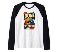 Done Is A Spectrum Humor Oficina Camiseta Manga Raglan