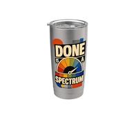 Done Is A Spectrum Humor oficina Vaso térmico de acero inoxidable de doble pared