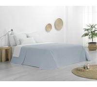 Donegal Collections Colcha de Verano Cama 135-230x260 cm Reversible Celeste Kay - Colchas de Verano Acolchado Fino Extra Suave Cubre Cama Multiusos para Primavera, Verano y Entretiempo