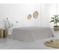 Donegal Collections Colcha de Verano Cama 150-250x260 cm Reversible Arena Kay - Colchas de Verano Acolchado Fino Extra Suave Cubre Cama Multiusos para Primavera, Verano y Entretiempo