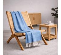 Donegal Collections - Colcha Multiusos 180x260 cm Azul Arienzo - Manta Sofa Suave y - Plaid Foulard para Cama 4 Estaciones - Cubrecama, Manta, Jarapa Algodón Poliéster de Calidad