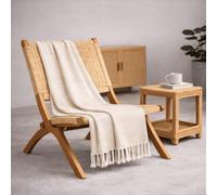 Donegal Collections - Colcha Multiusos 230x260 cm Crudo Arienzo - Manta Sofa Suave y - Plaid Foulard para Cama 4 Estaciones - Cubrecama, Manta, Jarapa Algodón Poliéster de Calidad