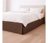 Donegal Collections Cubre Canapé Cama 140x190/200 cm Marrón Canda - Funda Somier Cubre Canapé Ajustable - Faldon Cama Transpirable y Antideslizante 70% Algodón 100% Fabricado en España