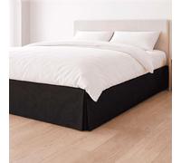 Donegal Collections Cubre Canapé Cama 150x190/200 cm Negro Canda - Funda Somier Cubre Canapé Ajustable - Faldon Cama Transpirable y Antideslizante 70% Algodón 100% Fabricado en España