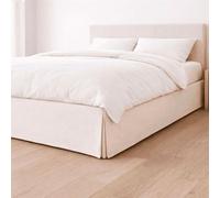 Donegal Collections Cubre Canapé Cama 200x190/200 cm Marfil Canda - Funda Somier Cubre Canapé Ajustable - Faldon Cama Transpirable y Antideslizante 70% Algodón 100% Fabricado en España