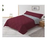 Donegal Collections Edredón Nórdico Cama 150/160-240x220 cm Reversible Bicolor Granate/Gris Claro - Relleno Nórdico Invierno/Otoño 300 gr/m² - Funda Nórdica Ligera 100% Fibra y Antiácaros