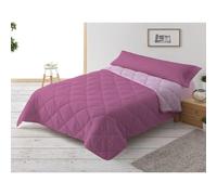 Donegal Collections Edredón Nórdico Cama 150/160-240x220 cm Reversible Bicolor Rosa/Lila - Relleno Nórdico Invierno/Otoño 300 gr/m² - Funda Nórdica Ligera 100% Fibra y Antiácaros