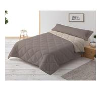 Donegal Collections Edredón Nórdico Cama 80/90-150x220 cm Reversible Bicolor Beige/Cuero - Relleno Nórdico Invierno/Otoño 300 gr/m² - Funda Nórdica Ligera 100% Fibra y Antiácaros