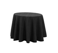 Donegal Collections Falda Mesa Camilla Rectangular 70 x 120 cm Riby Negro - Tejido Primavera Verano - Faldillas Mesa Camilla con Altura para Mesa 75 cm - 50% Algodón 50% Poliester Fabricado en España