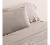 Donegal Collections - Funda de Almohada 135 - (155x45 cm) Gris Perla - Protector de Almohada 50% Algodón 50% Poliéster - Funda Almohada Tacto Extra Suave Transpirable y Antiacaros