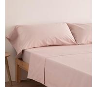 Donegal Collections - Funda de Almohada Pack 2X 70 - (2X 85x45 cm) Rosa Palo - Protector de Almohada 50% Algodón 50% Poliéster - Funda Almohada Tacto Extra Suave Transpirable y Antiacaros