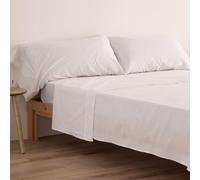 Donegal Collections - Funda de Almohada Pack 2X 75 - (2X 95x45 cm) Blanco - Protector de Almohada 50% Algodón 50% Poliéster - Funda Almohada Tacto Extra Suave Transpirable y Antiacaros