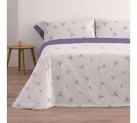 Donegal Collections - Juego de Sábanas 150x190 Mue Malva - Sábanas Cama 150-3 Piezas Sábana Bajera, Encimera y 1 Funda de Almohada - Primavera Verano - Tacto Extra Suave Algodón Poliéster