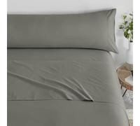 Donegal Collections - Juego de Sabanas 180x200 Verde Grisáceo - Sabanas Cama 180 - Ropa de Cama Completa Bajera, Encimera y Funda Almohada - Sábanas Tacto Extrasuave Fabricado en España