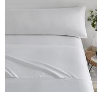 Donegal Collections - Juego de Sabanas 200x200 Blanco Óptico - Sabanas Cama 200 - Ropa de Cama Completa Bajera, Encimera y Funda Almohada - Sábanas Tacto Extrasuave Fabricado en España