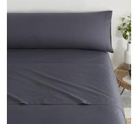 Donegal Collections - Juego de Sabanas 200x200 Gris Oscuro - Sabanas Cama 200 - Ropa de Cama Completa Bajera, Encimera y Funda Almohada - Sábanas Tacto Extrasuave Fabricado en España