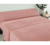 Donegal Collections - Juego de Sabanas Coralina Cama 180 - Set 3 Piezas Bajera Ajustable, Sábana Encimera y Funda Almohada - Sabanas Coralina 180 - Sábanas 180x190 - Sabanas Invierno - Rosa