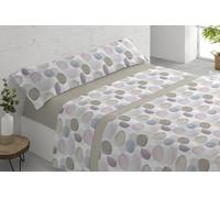 Donegal Collections - Juego de Sábanas Estampadas 3 Piezas Cama 105 cm - Juego de Sabanas 105x190 - Sabanas 105x190 - Incluye Sabana Bajera, Sabana Encimera, Funda de Almohada - Circ Beige