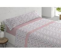 Donegal Collections - Juego de Sábanas Estampadas 3 Piezas Cama 135 cm - Juego de Sabanas 135x190 - Sabanas 135x190 - Incluye Sabana Bajera, Sabana Encimera, Funda de Almohada - ARC Rosa