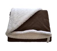 Donegal Collections - Mantas para Cama - Manta Cama 90 - Manta Cama 105 - Manta Sofa Grande - Manta Sherpa - Color Chocolate - Manta Invierno