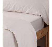 Donegal Collections - Sábana Bajera Ajustable Cama 90x190/200 Blanco - 50% Algodón 50 Poliéster Bajeras Suavidad y Elástico Cubre Colchón Antipeeling