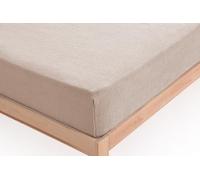 Donegal Collections Sabana Bajera Coralina 180 - Bajera Coralina Invierno Beige - Sabanas Coralina Ajustable - Sabana Bajera 180x190/200 cm - Termicas Tacto Doble Cara Ajustable Otoño/Invierno