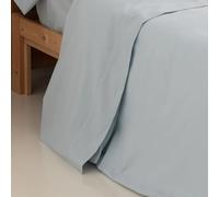 Donegal Collections - Sábana Encimera Cama 135x190/200 Azul Cielo - 50% Algodón 50% Poliéster - Encimera Lisa Tacto Extra Suave y Transpirable para Todo el Año - Antipeeling