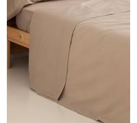 Donegal Collections - Sábana Encimera Cama 200x190/200 Lino - 50% Algodón 50% Poliéster - Encimera Lisa Tacto Extra Suave y Transpirable para Todo el Año - Antipeeling