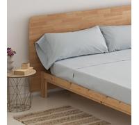 Donegal Collections - Sabanas 150 x 190 - Juego de Sabanas Cama 150 Azul Cielo - Bajera, Sabana Encimera y 1 Funda de Almohada - Primavera Verano - Estampadas Tacto Extra Suave - Algodon/Poliester