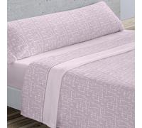 Donegal Collections Sábanas Pirineo 90 - Sabanas de Invierno - Juego Sábanas Térmicas Invierno 90x190 Lavi Rosa - Bajera Ajustable Largos 190/200cm y Altos 30cm, Encimera y Funda de Almohada