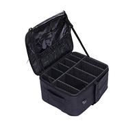 Donened Bolsa de cosméticos mochila, gran capacidad, bolsa de maquillaje, organizador de maquillaje para profesionales de la belleza, pegatinas, etc, Negro , 21 * 34 * 41 cm / 8,3 * 13,4 * 16 Zoll,