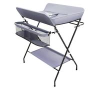 Donened - Cambiador plegable para bebé, unidad cambiadora de bebé con almacenamiento, cambiador portátil ajustable, estación de cuidado infantil para cambiar ropa y pañales, carga máxima de 25 kg