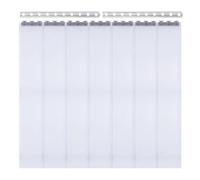 Donened - Cortina de tiras de PVC, 7 unidades, transparente, cortina de lamas industriales, 200 x 105 cm, cortina de láminas de PVC, para almacenes, fábricas, supermercados