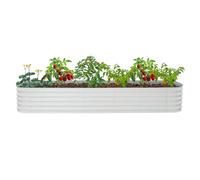Donened - Jardinera elevada de metal, gran huerto, jardinera, jardinera, jardinera independiente, para el cultivo de verduras, hierbas, flores, 285 x 60 x 43 cm