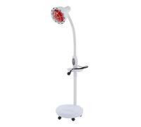 Donened - Lámpara infrarroja, 150 W, plegable, lámpara de luz roja con control remoto, rotación de 360 °, lámpara de luz infrarroja, para alivio del dolor, relajación muscular