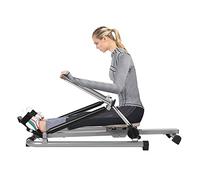 Donened - Máquina de remo plegable para el hogar, máquina de remo hidráulica con pantalla LCD, aparato de fitness, entrenador de espalda para ejercicios de cardio