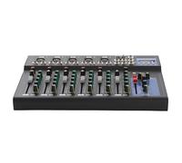 Donened - Mezclador de audio Bluetooth 7 canal, DJ mezclador Live Studio con USB Sound Mixing Console, 6 modos de música, Audio DJ Mixer Soundboard, para KTV doméstico, grabación de música, webcasting
