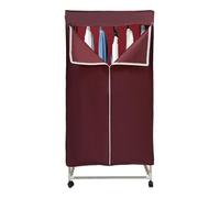 Donened - Secadora de Ropa Eléctrica 1500 W Con Temporizador y Cubierta Exterior, Plegable, Armario Portátil, Aire Caliente, Para Hoteles, Apartamentos, Dormitorios (Burdeos)