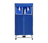 Donened - Secadora de Ropa Eléctrica 1500 W Con Temporizador y Cubierta Exterior, Plegable, Armario Portátil, Aire Caliente Para Hoteles, Apartamentos, Dormitorios (Azul)