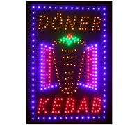 Doner Kebab - Letrero LED (60 x 38 x 2 cm), diseño de carlino