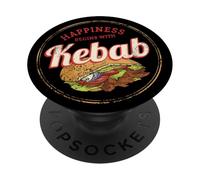 Doner Kebab Retro Snack Vintage Street Food Gourmet Souvenir PopSockets PopGrip Adhesivo