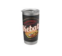 Doner Kebab Retro Snack Vintage Street Food Gourmet Souvenir Vaso térmico de acero inoxidable de doble pared