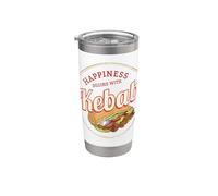 Doner Kebab Retro Snack Vintage Street Food Gourmet Souvenir Vaso térmico de acero inoxidable de doble pared