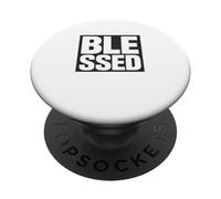 Dones bendecidos y Refranes bendita fe Cristiana Religiosa PopSockets PopGrip Adhesivo