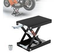 Donext - Gato Elevador de Tijera para Motocicleta, Capacidad de 544 kg, Soporte de elevación de Cubierta Ancha, Mantenimiento de Bicicletas, todoterrenos, Garaje, Centro de reparación, Color Negro