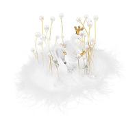 DONFAMDS 1 Juego Adorable Estatuilla de Cisne para Tablero de Decorativa para Hogar Oficina y Jardín con Base