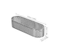 DONFAMDS 1 pieza Molde Ovalado para Tartaletas Inoxidable para Mousse Tartas y Quiches Herramienta de Repostería para Hornear Postres