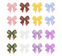 DONFAMDS 100 Piezas de Accesorios de Uñas Lazos de Resina para Decoración de Uñas, Efectos Decorativos Que No Dañan la Piel, Ideales Vida Diaria y Cumpleaños
